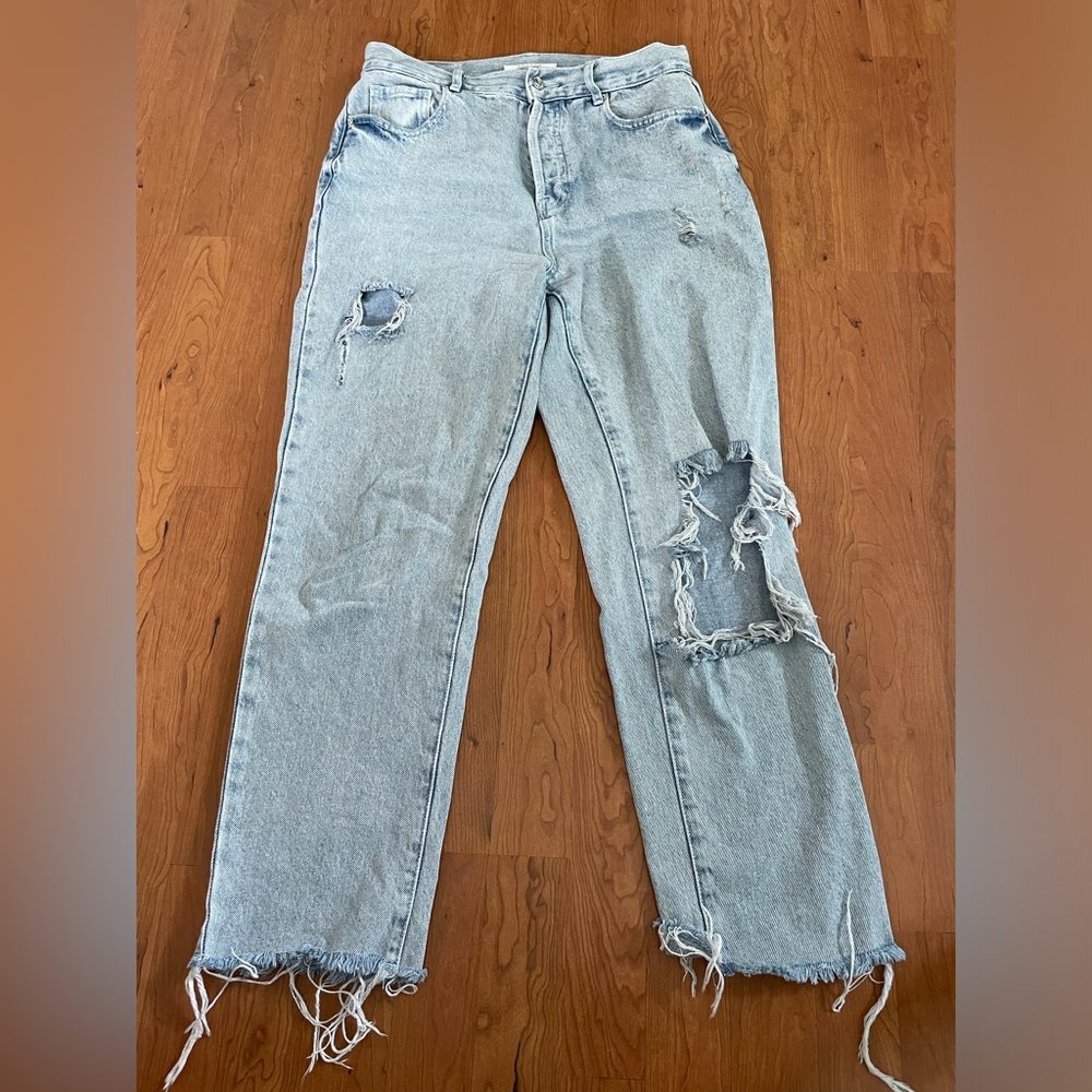 Pac sun high rise straight leg jeans
